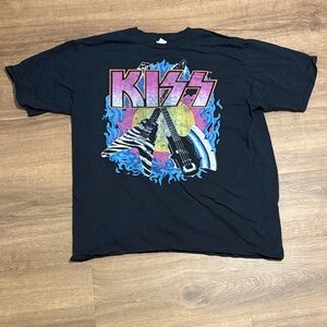 Black KISS Graphic T-Shirt Size XL